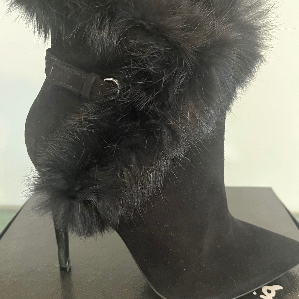Alice and Olivia fur trimmed boots